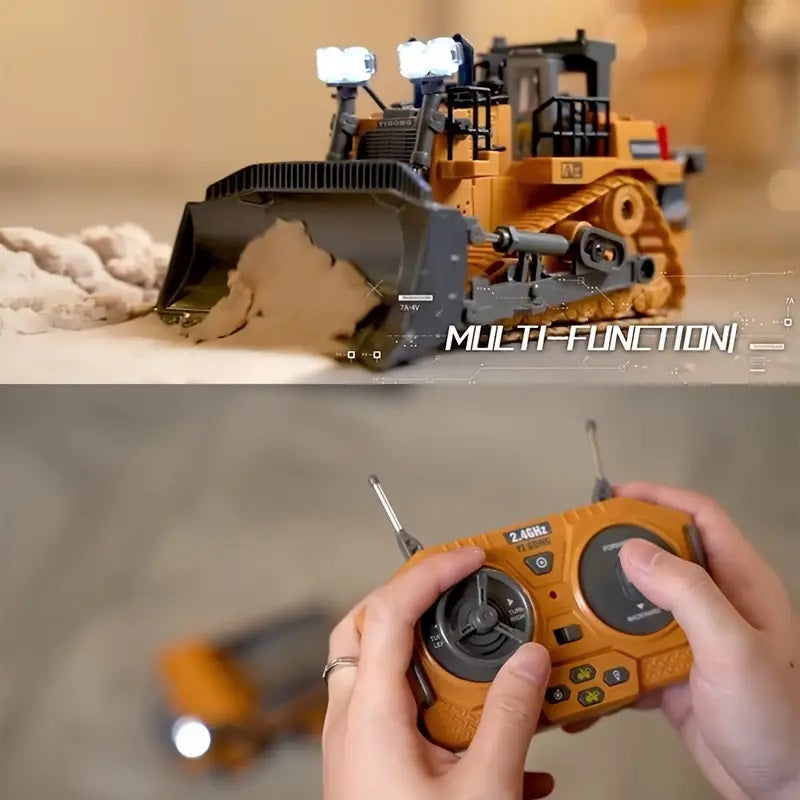 Remote Control Engineering Vehicles Series - 1:24 Bulldozer 9 Channels 2.4G dealonline.co.nz