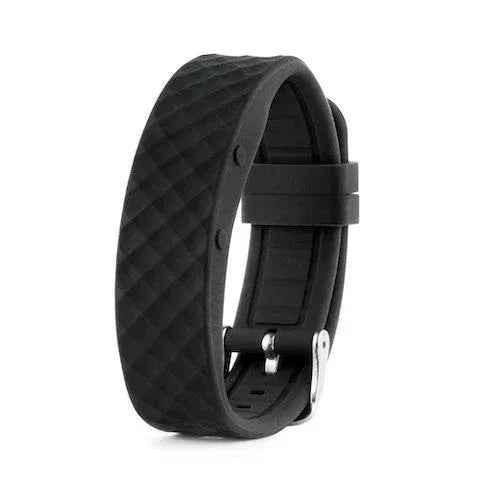Black Eldertech VibraTime watch strap, small size, showing the vibrating watch spare strap designed for comfort and secure fit.