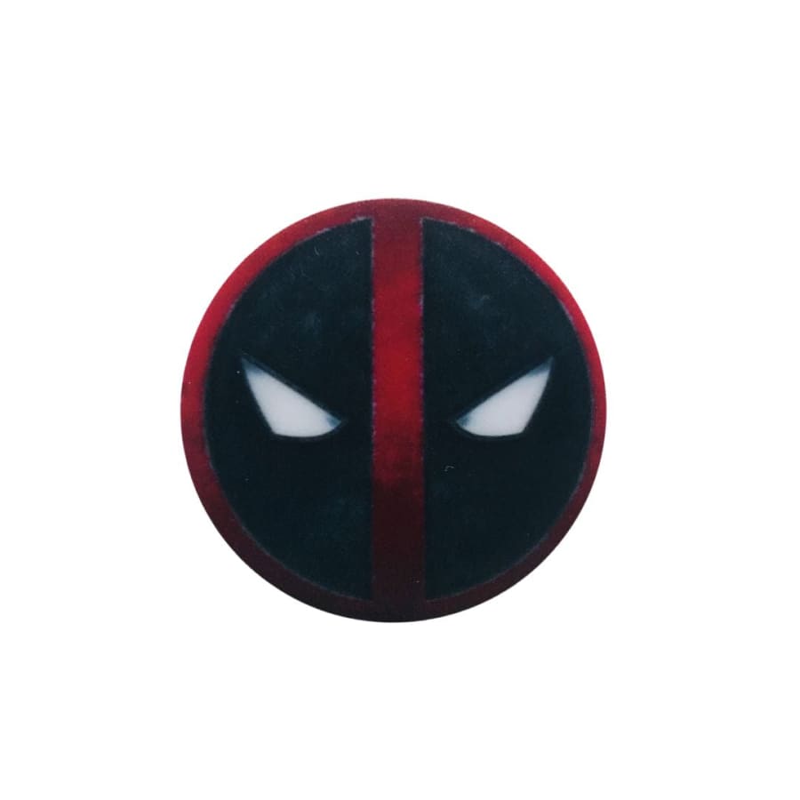 Expanding Deadpool finger grip for phone and tablet accessories by 9eight5, featuring a flexible, comic-style character design.