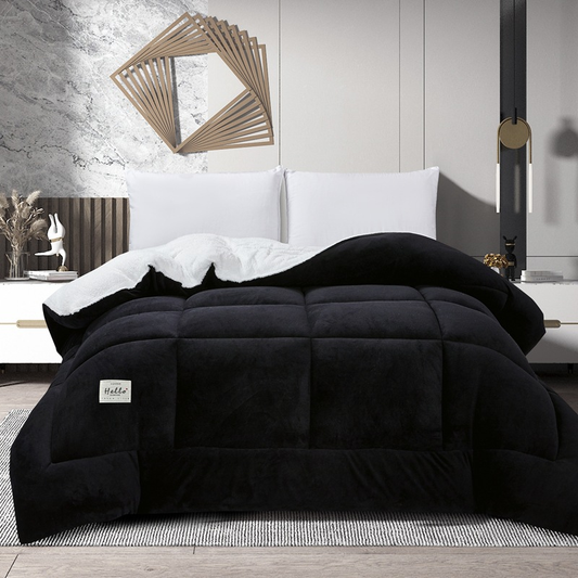 Thicken Blanket Soft Luxury Heavy 3kg Quilted Bedding Warm Cozy Machine Washable