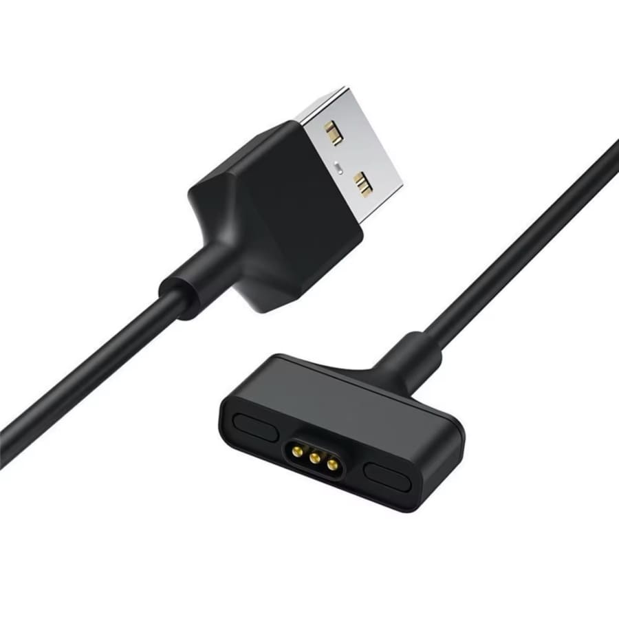 Magnetic USB-C charger for Fitbit Ionic smartwatch, featuring a compact design and easy connection for charging.
