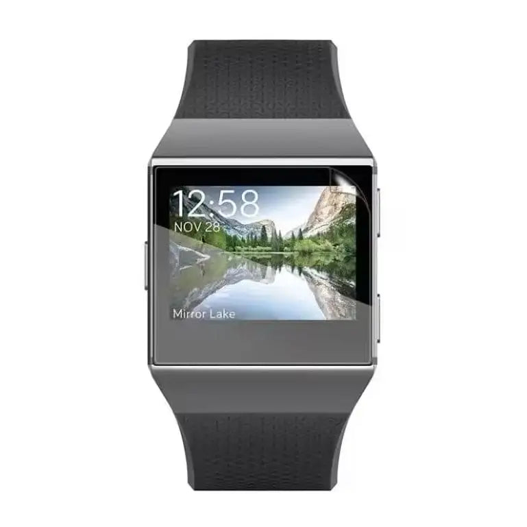 Set of five Habicare Fitbit Ionic screen protectors, clear watch screen protectors for enhanced device protection.
