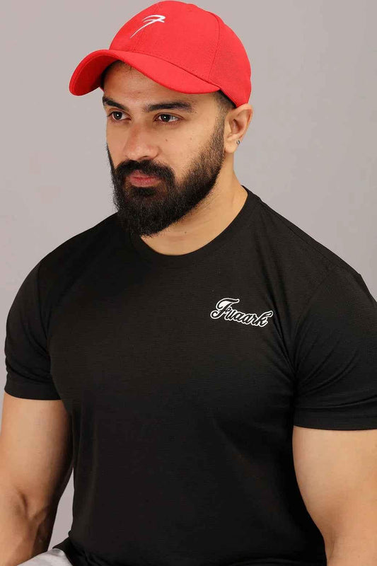 Red Fuaark Nz baseball cap, versatile and free-size, suitable for casual wear and outdoor activities.