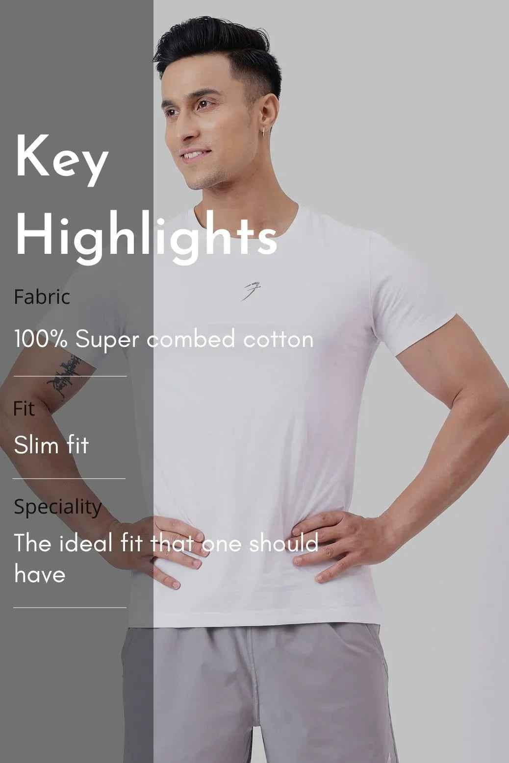 Fuaark Nz Brisk White T-shirt, casual cotton tee for effortless style and comfort, shown on a plain background.