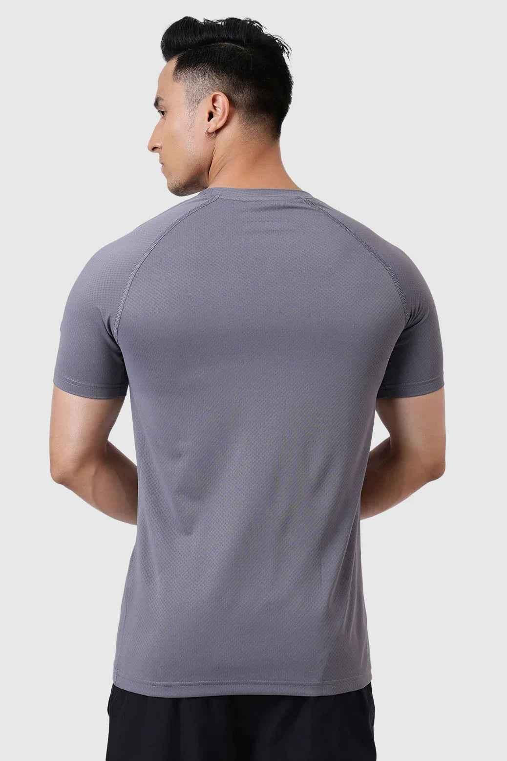 Slate grey T-shirt by Fuaark Nz, stylish and comfortable casual wear for all occasions, shown on a plain background.