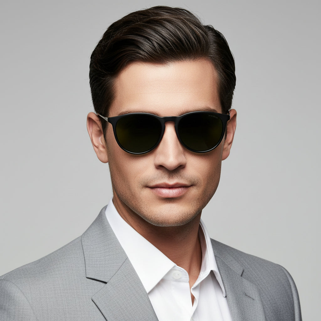 Dealonlinenz polarized sunglasses with blue ray anti-reflective and hydrophobic lenses, stylish and protective eyewear.