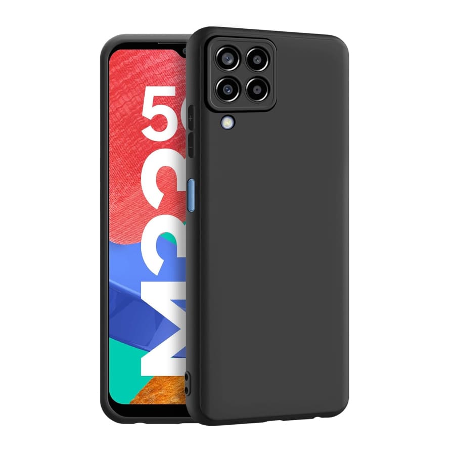 Black protective screen case for Samsung Galaxy M33 5G by 9eight5, featuring durable material and precise fit.