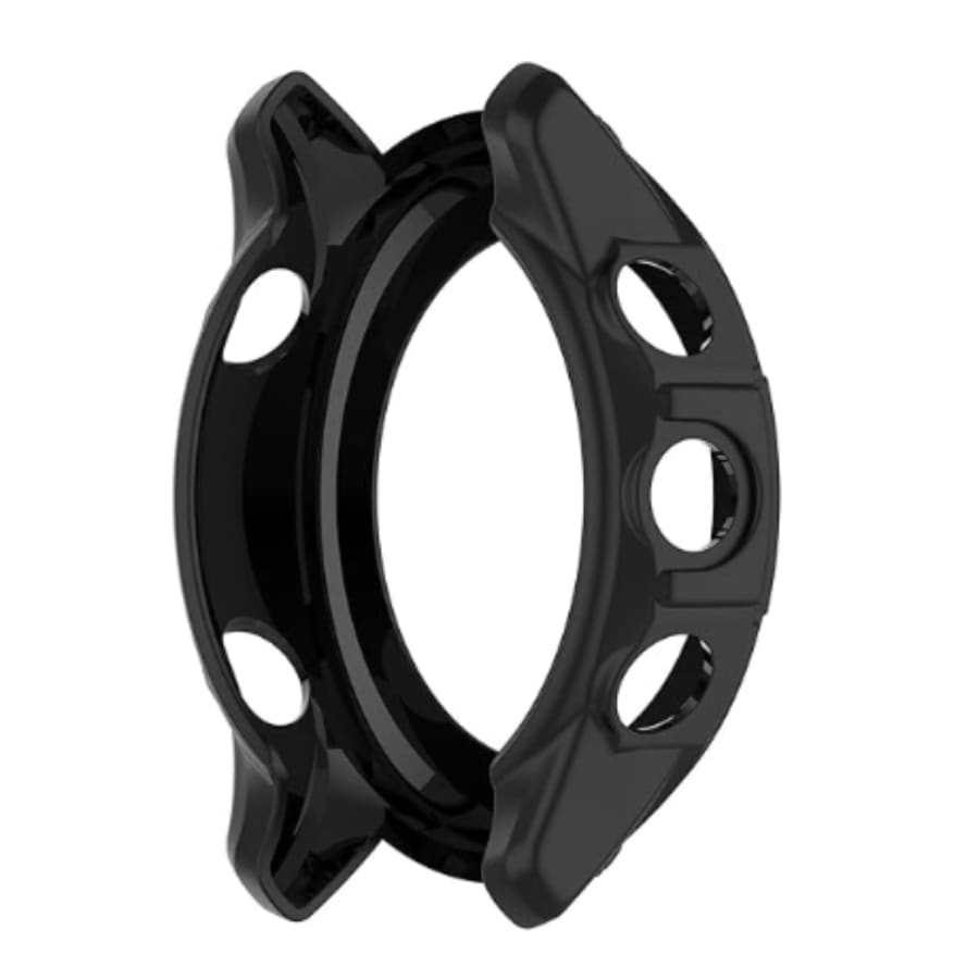 Black protective case for Garmin 255 watch, showcasing a sleek, durable accessory designed to safeguard the device.