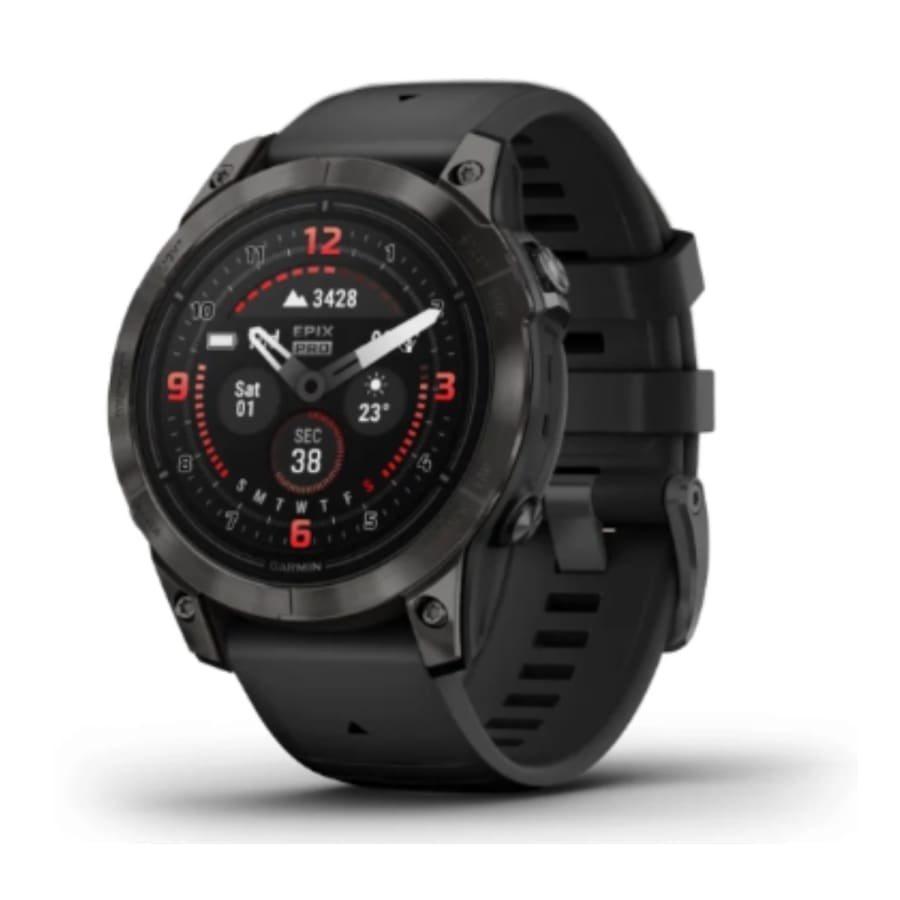 Hydrogel screen protectors for Garmin epix Pro Gen 2 47mm smartwatch, pack of 6, showing transparent protectors on watch screen.