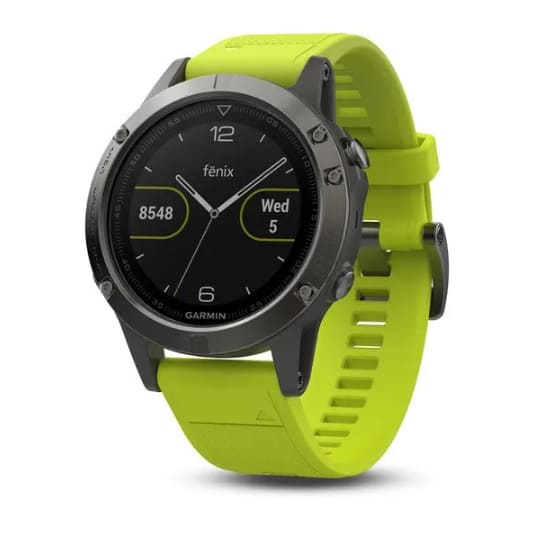 Hydrogel screen protectors for Garmin Fenix 5 Series watch, lime green pack of 4, protective film for watch screens