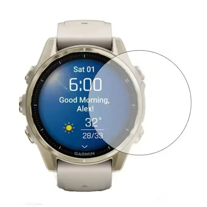 Habicare Garmin fenix E 47mm series screen protectors, pack of 5, clear watch screen protection for Garmin watch.