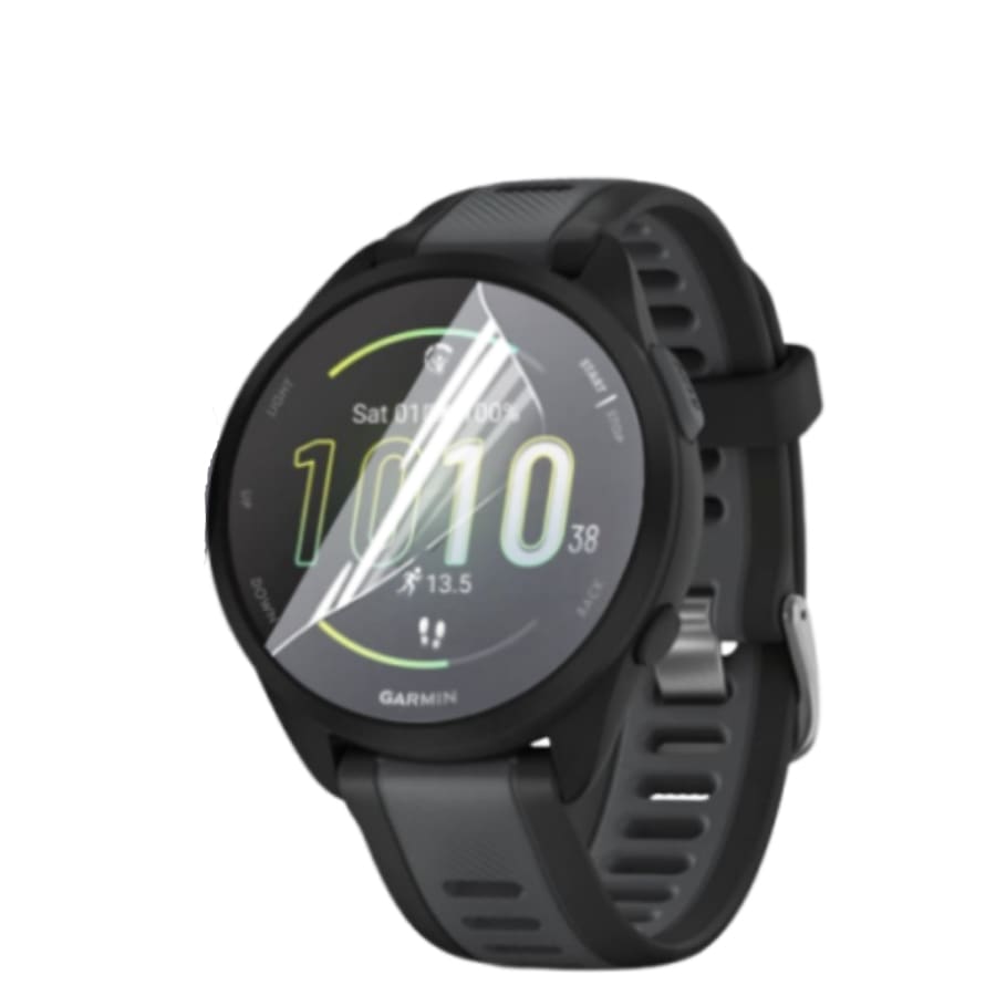 Hydrogel screen protectors for Garmin Forerunner 165, pack of 6, transparent watch screen protectors to prevent scratches.