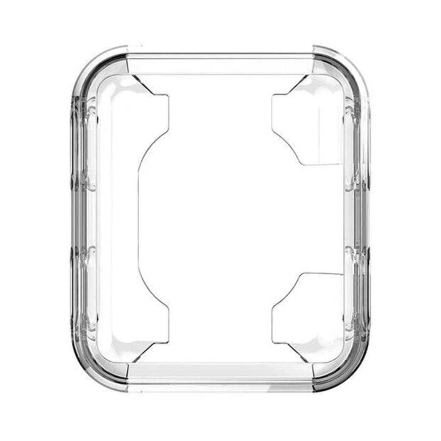 Transparent protective case for Garmin Forerunner 25 series watch, clear plastic cover showing watch face and buttons.
