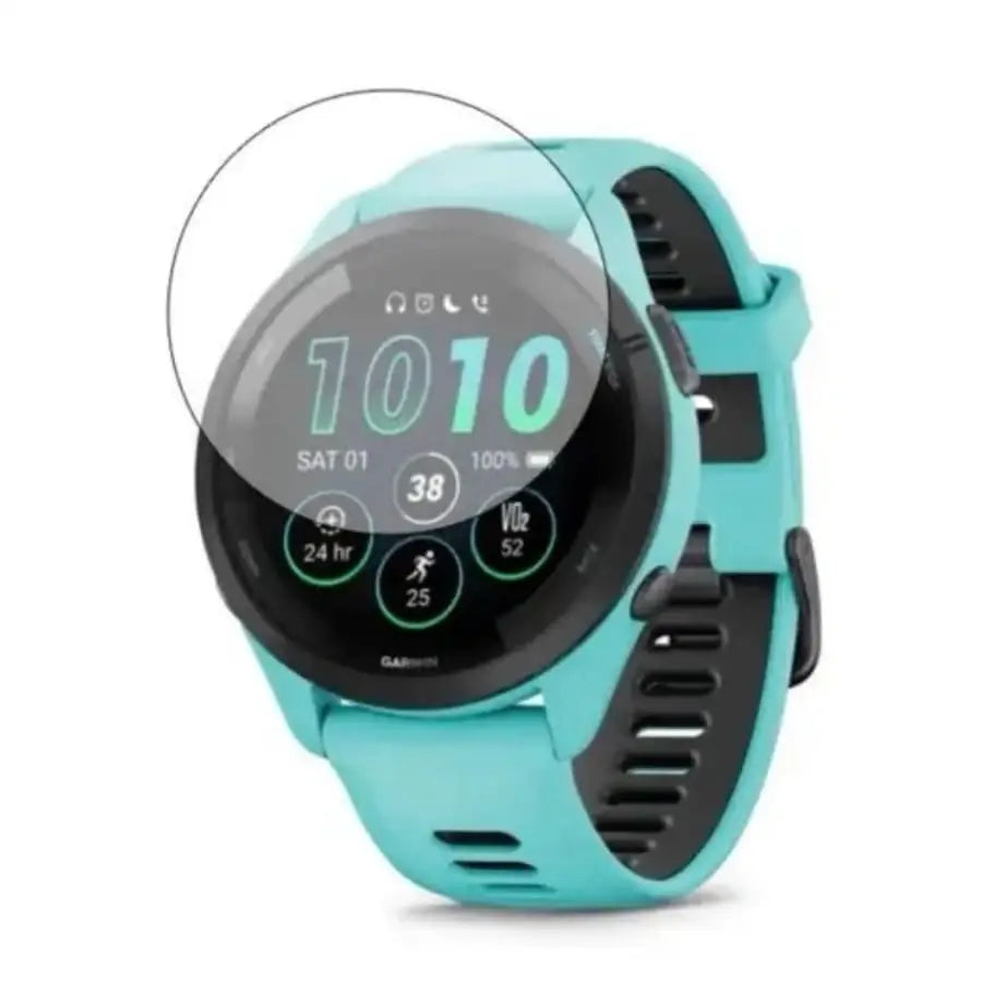 Habicare Garmin Forerunner 265 46mm watch screen protectors, pack of 5, clear protective film for smartwatch screen.
