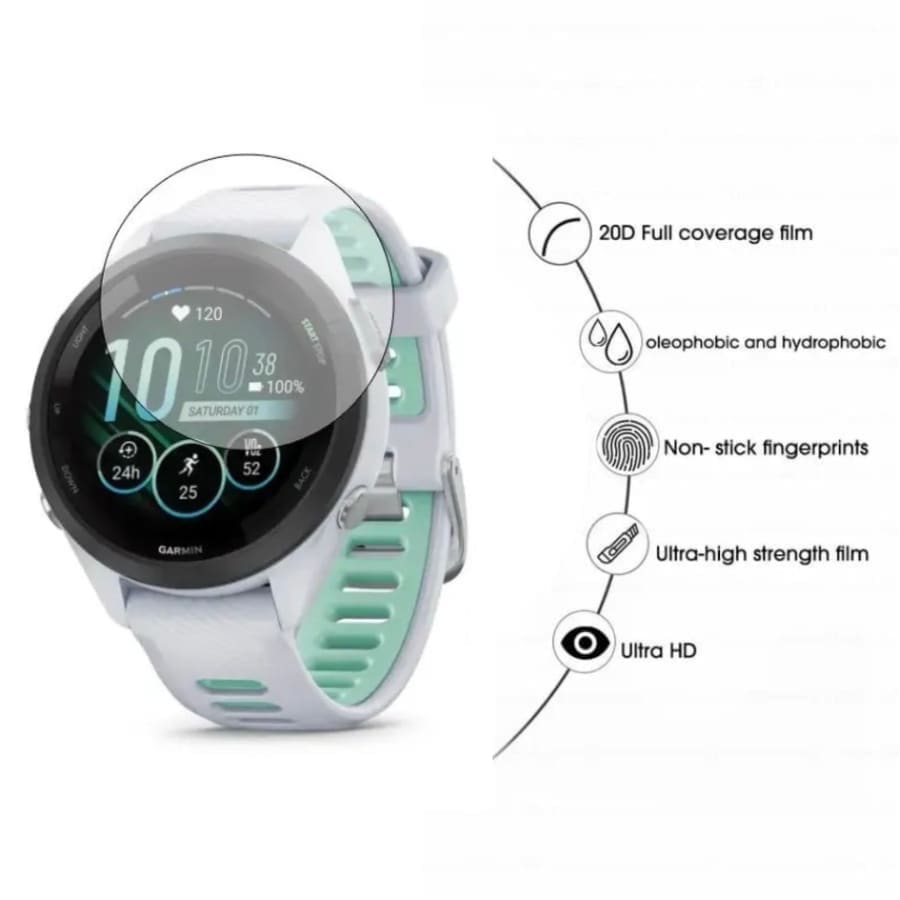 Hydrogel Screen Protectors for Garmin Forerunner 265S (Clear) (Pack of 6) That Watch Shop