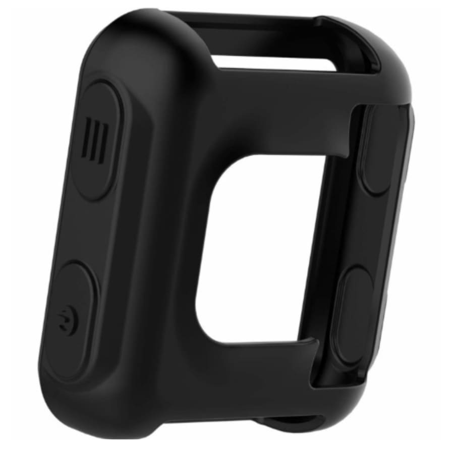Black protective watch case for Garmin Forerunner 35 series, designed to safeguard the smartwatch from scratches and impacts.