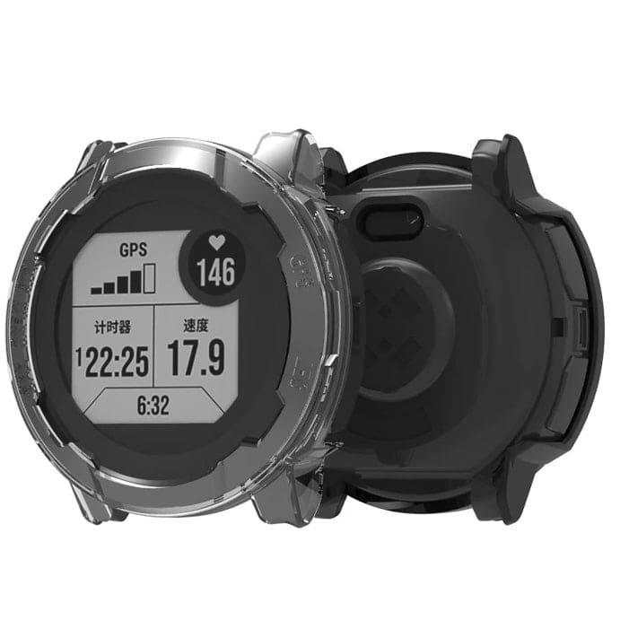 Clear protective watch case for Garmin Instinct 2S Series 40mm, designed to shield and enhance the smartwatch.