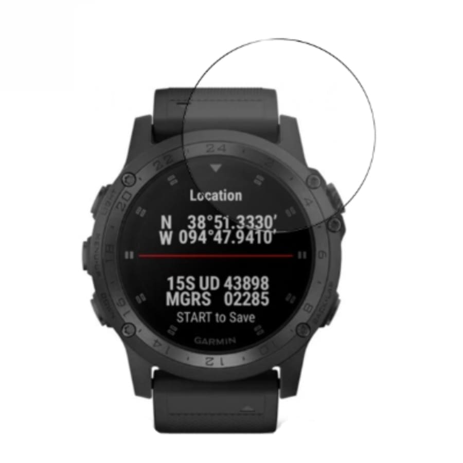 Pack of two Garmin Tactix Charlie watch screen protectors for enhanced durability and clear visibility.
