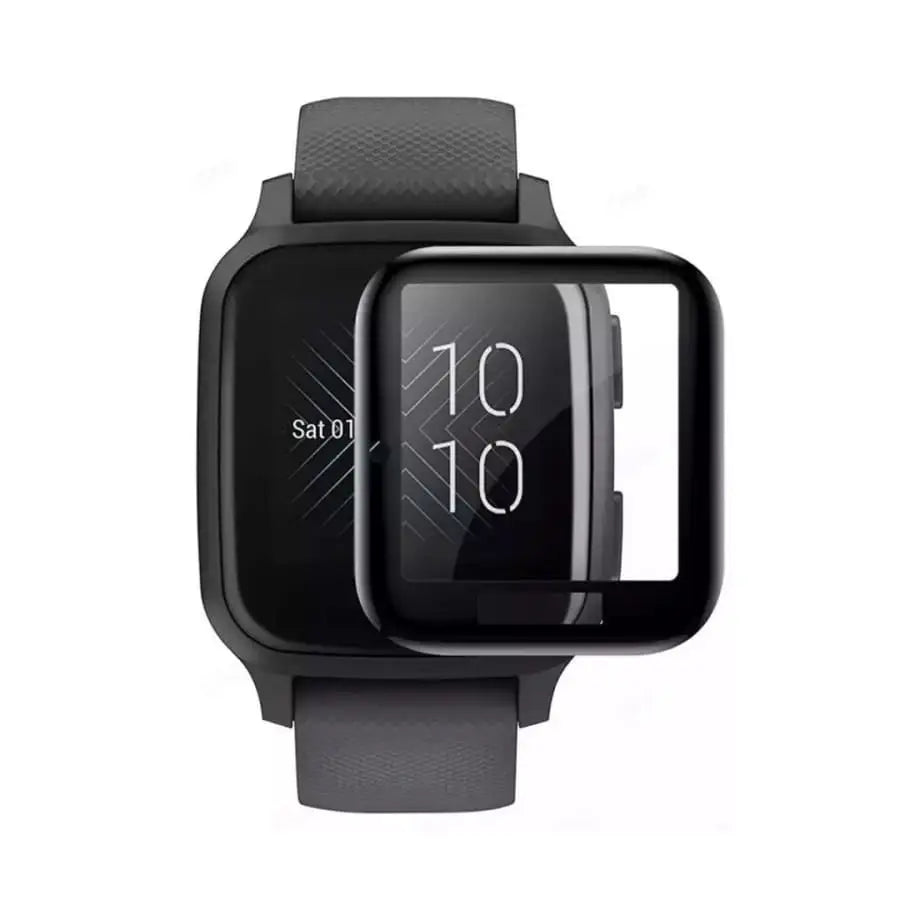 Set of five Habicare Garmin Venu Sq Series watch screen protectors, clear and durable protection for smartwatch screens.