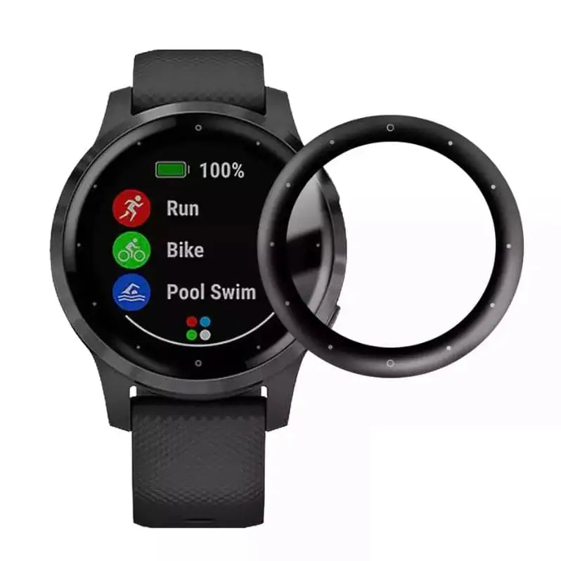 Pack of five Habicare watch screen protectors for Garmin Vivoactive 4S, designed to protect the display from scratches and damage.