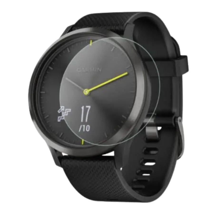 Pack of five Habicare screen protectors for Garmin Vivomove HR watch, clear protective film for screen durability.