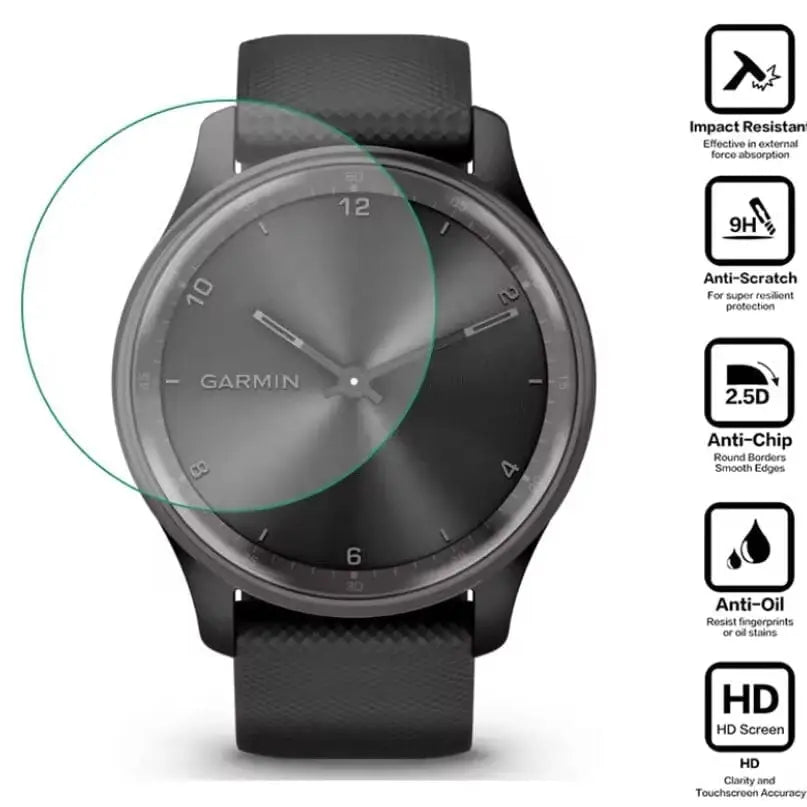 Screen Protectors for Garmin Vivomove Sport (Pack of 5) Habicare
