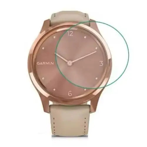 Pack of five Habicare Garmin Vivomove Style screen protectors, clear watch screen protectors for enhanced protection and durability.