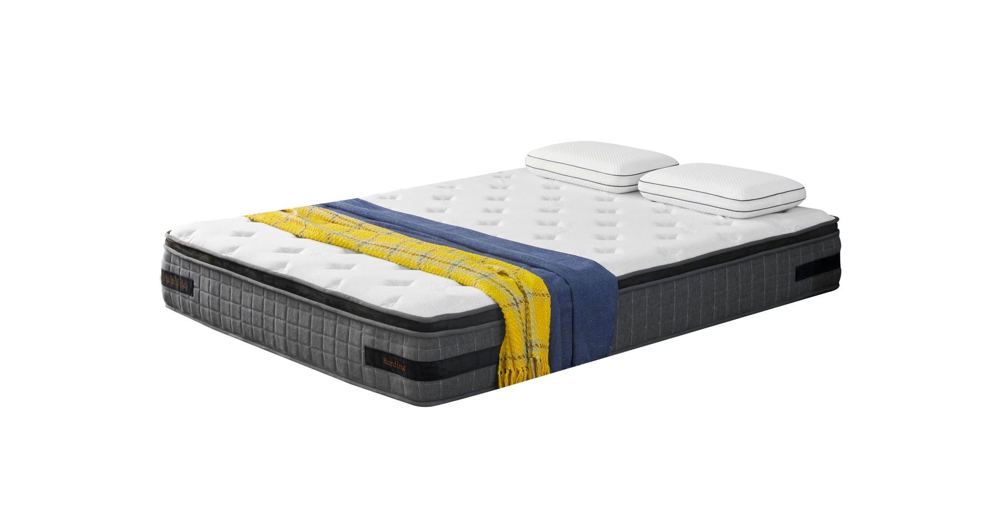 King-Single Harding mattress with Euro-top by sue-e furniture, featuring a firm feel and plush surface for comfortable sleeping.