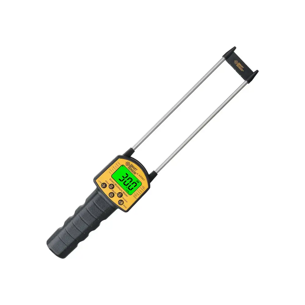 Digital grain moisture meter by Habicare with smart sensor and digital display for accurate moisture measurement.