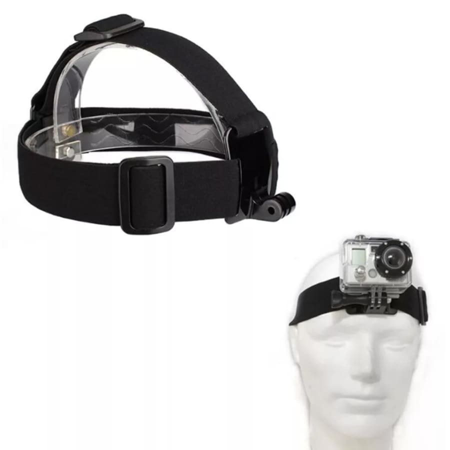 9eight5 head strap for GoPro camera, adjustable electronics accessory for hands-free filming and secure mounting.