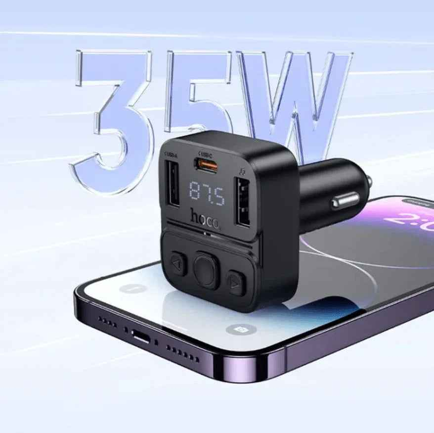 Hoco E87 Dual Port 35W Car Bluetooth FM Transmitter NZ