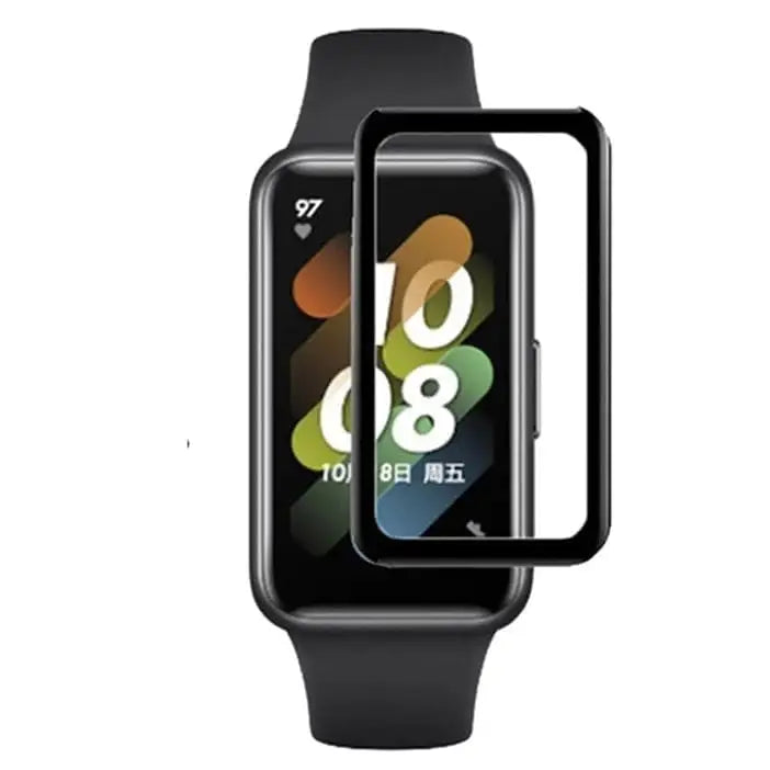 Pack of five Habicare watch screen protectors for Huawei Band 8 and Band 9, designed to protect and enhance the display.