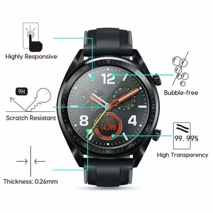 Hydrogel Screen Protectors for Huawei GT 2 (46mm) (Pack of 6) That Watch Shop
