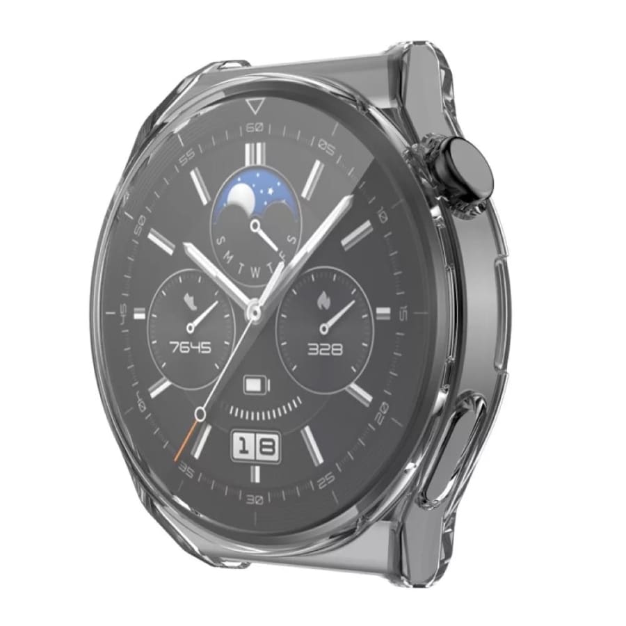 Clear protective case for Huawei GT 2 Pro watch showing transparent design and precise fit, from That Watch Shop.