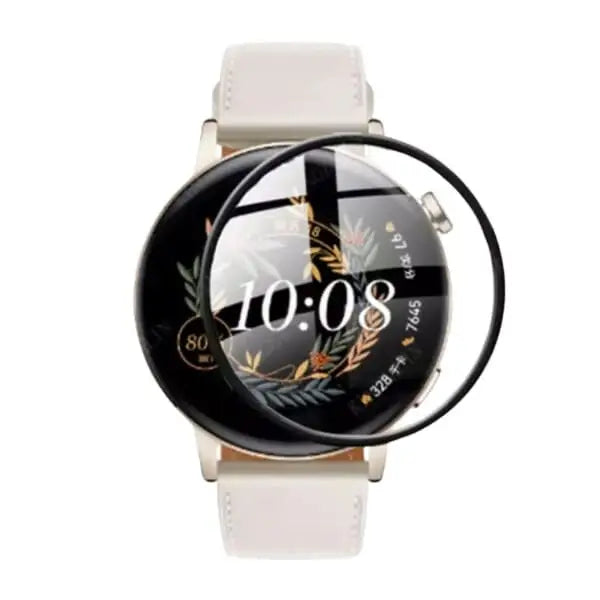 Set of five Habicare screen protectors for Huawei GT3 Pro 43mm watch, designed to shield the watch screen from scratches and damage.
