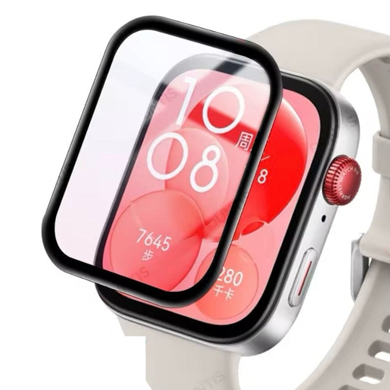 Huawei Watch Fit 3 screen protector from That Watch Shop, showing clear, durable film fitting the smartwatch display.