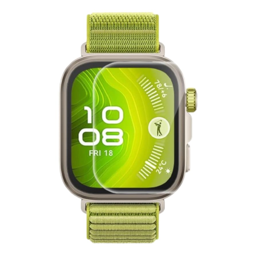 Clear screen protector for Huawei Watch Fit 4 Pro, designed to protect the watch's display with a transparent, durable cover.