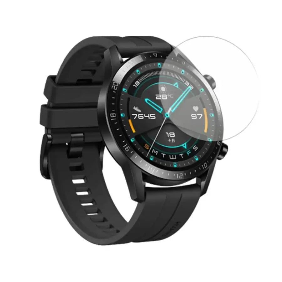 Set of five Habicare screen protectors for Huawei Watch GT 42mm, designed to shield the watch face from scratches and damage.