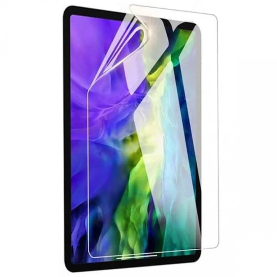 Hydrogel screen protector for Samsung Galaxy Tab A8 10.5-inch 2021 model, showing a clear, flexible protective film on the tablet screen.