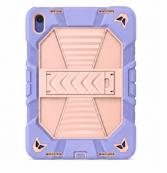 iPad Air 5th Generation (10.9 Inch) Rugged Shockproof Case with Kickstand (Pink)
