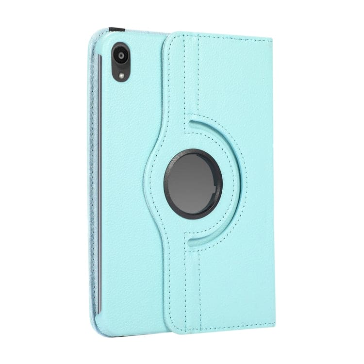 Turquoise iPad Mini 6th and 7th generation cover by 9eight5, designed for A17Pro tablets, showing a protective case with textured finish.