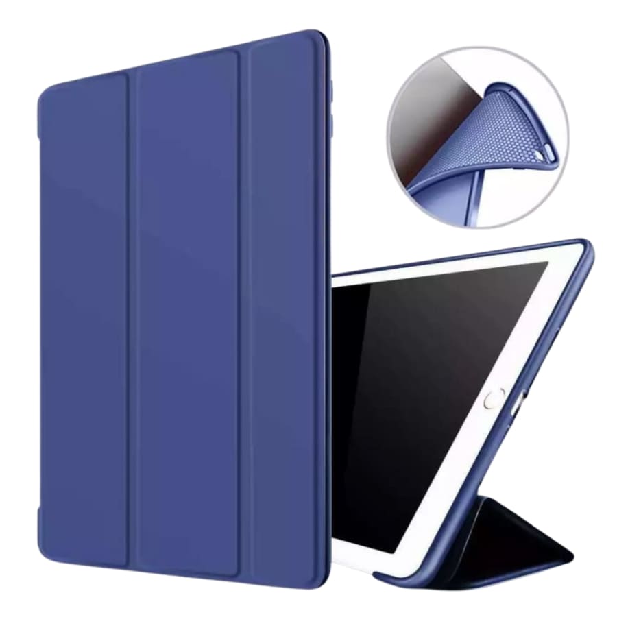 Navy blue iPad Mini 6th and 7th gen cover from 9eight5, designed for A17Pro models, showing the protective tablet case.