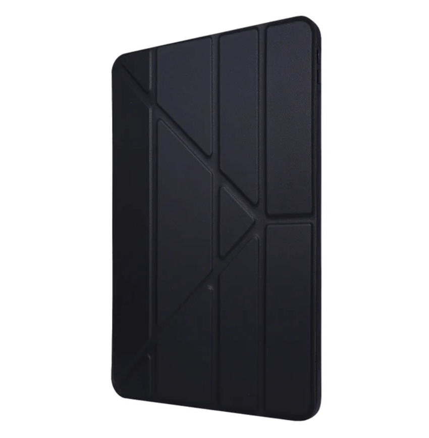 TechPlus iPad 9.7 Pro ultra slim smart case with trifold design, protective cover, and precise cutouts for a sleek, secure fit.
