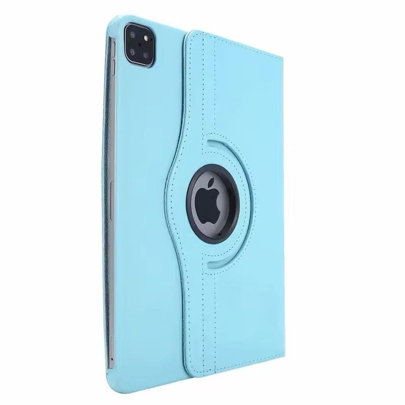 Sky blue 9eight5 iPad Pro 11” (M4) 2024 cover, protective tablet case with precise cutouts and sleek design.