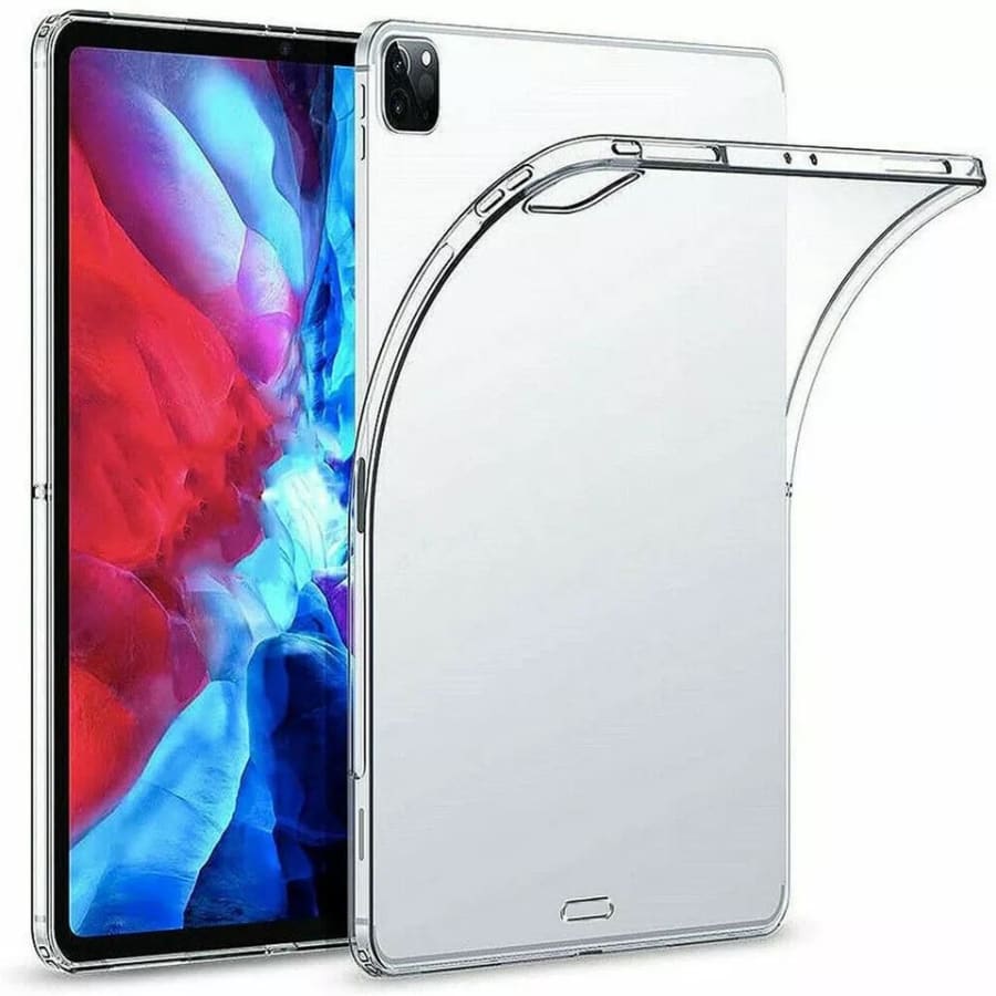 Clear protective cover for iPad Pro 12.9-inch 4th generation from 2020, designed by 9eight5, showcasing slim, transparent case.