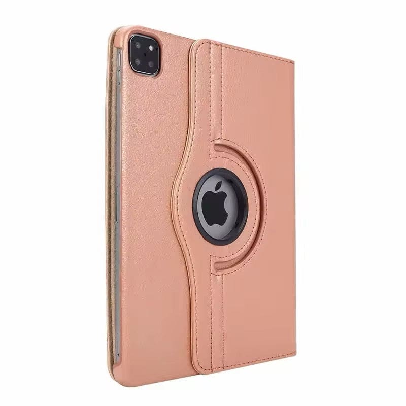Rose gold iPad Pro 13-inch (M4) 2024 cover by 9eight5, showing a sleek protective case with precise cutouts for the tablet.
