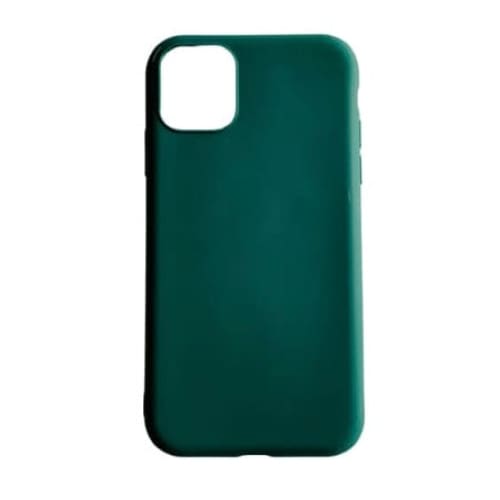 Green iPhone 11 case by 9eight5, slim protective phone cover with precise cutouts and textured finish for a secure grip.