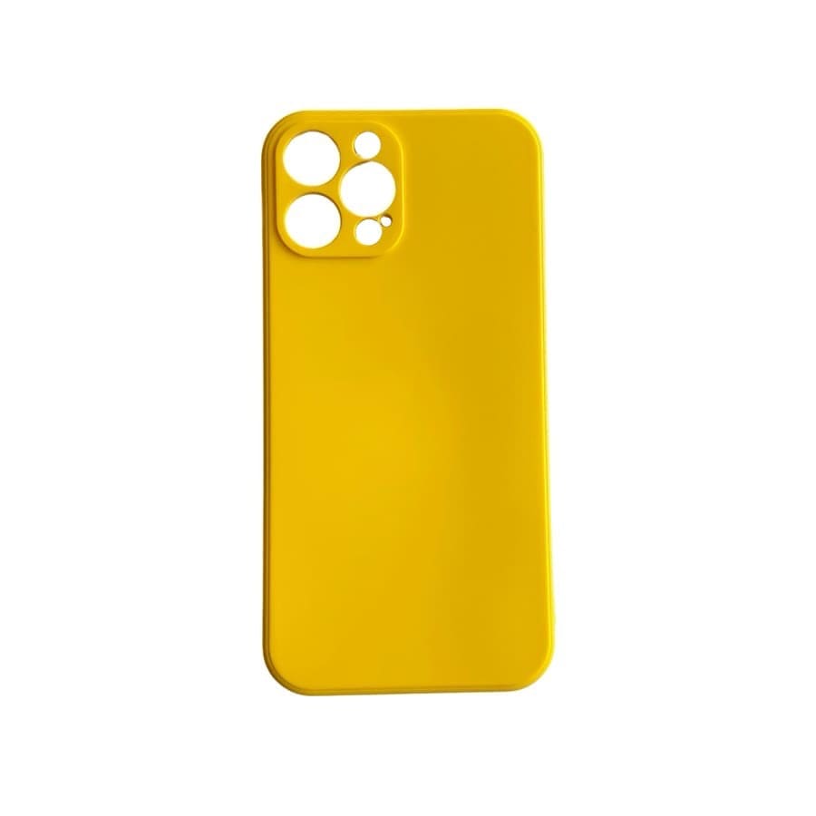 Yellow 9eight5 iPhone 12 Pro Max case in a sleek, protective design for the 6.7-inch model.