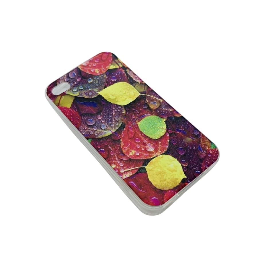 Silicone phone case for iPhone 4/4s by 9eight5, showing the smooth, flexible material and snug fit around the device.