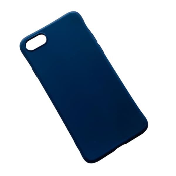 Navy 9eight5 phone case for iPhone 7 / 8, slim protective cover with textured design, shown on a white background.